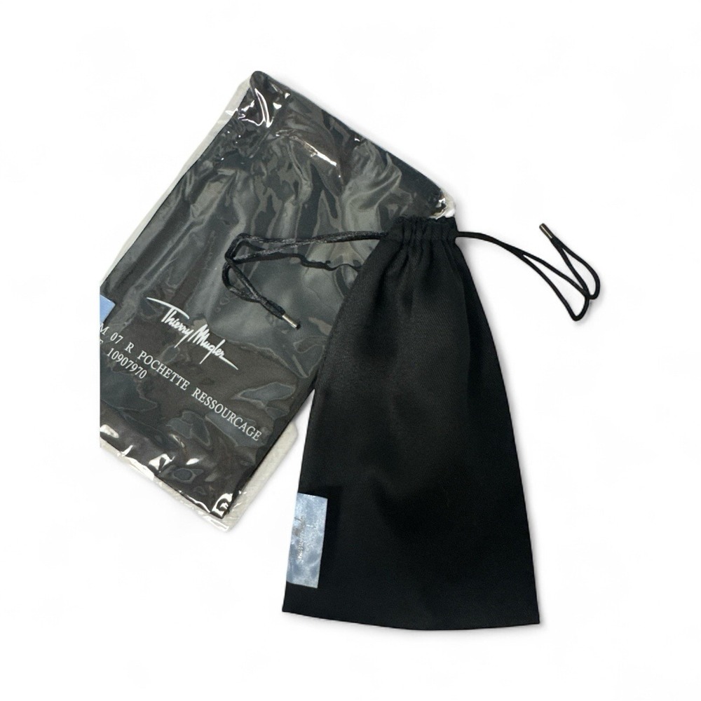 Thierry Mugler Satin Pouchette For Storage Perfect For Glasses Pouch 4.5" x 8"